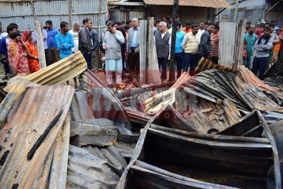 11 houses burnt, MP visited